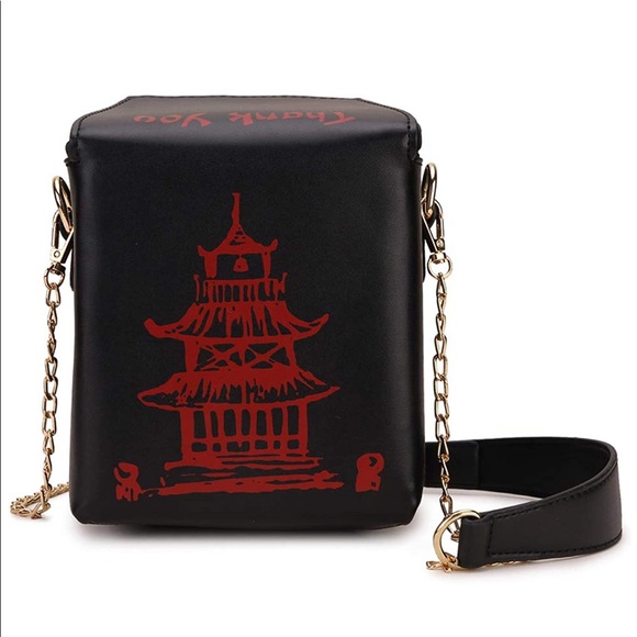 Handbags - 🥡 Black Chinese Takeout Purse 🥡